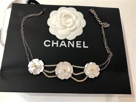 chanel mop necklace|chanel ring necklace.